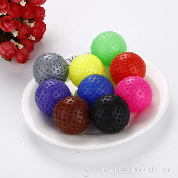 wholesale single color hollow plastic golf cat toys